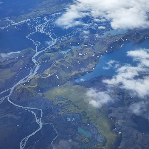 Aerial View of an Island