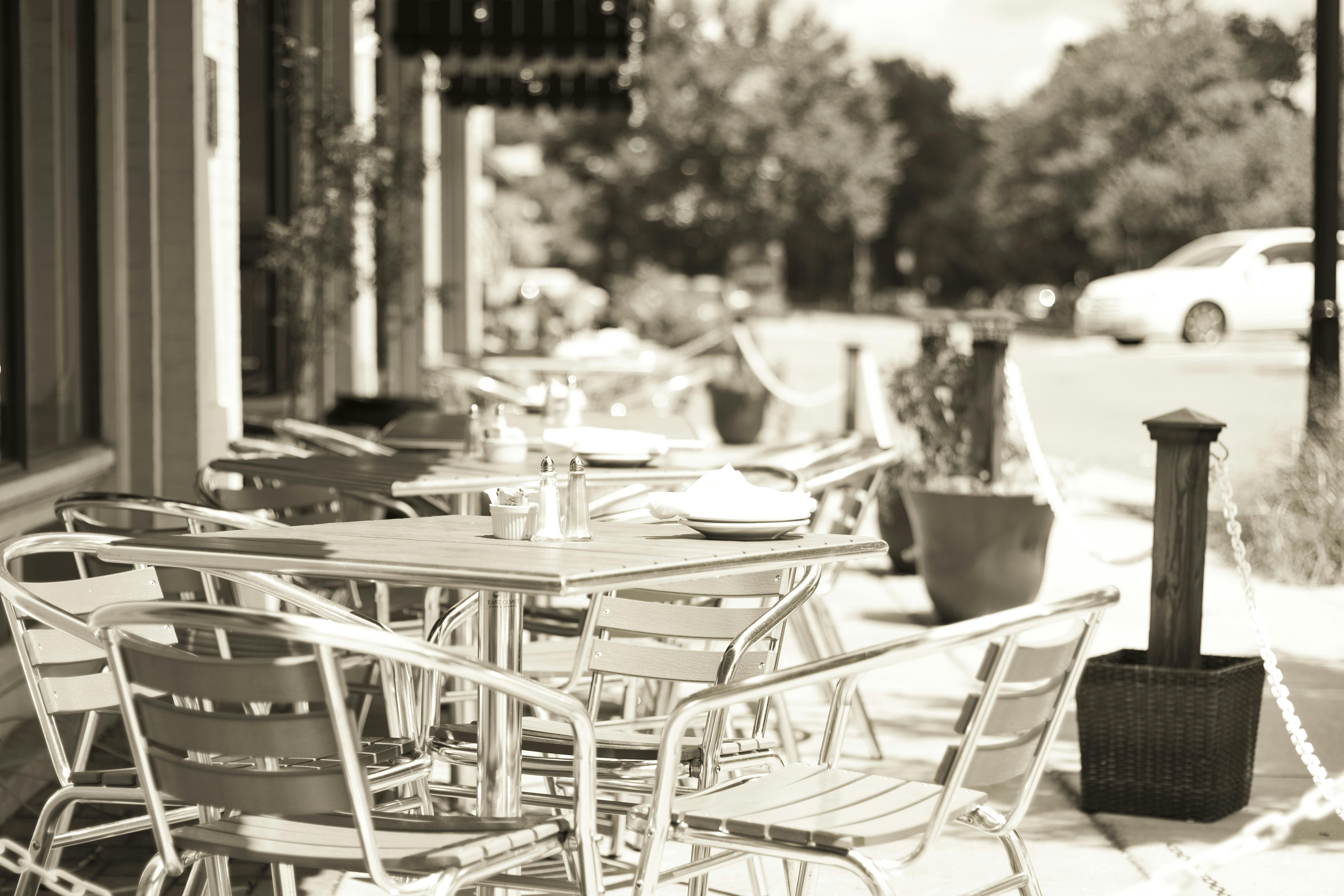 Free stock photo of café, street seating