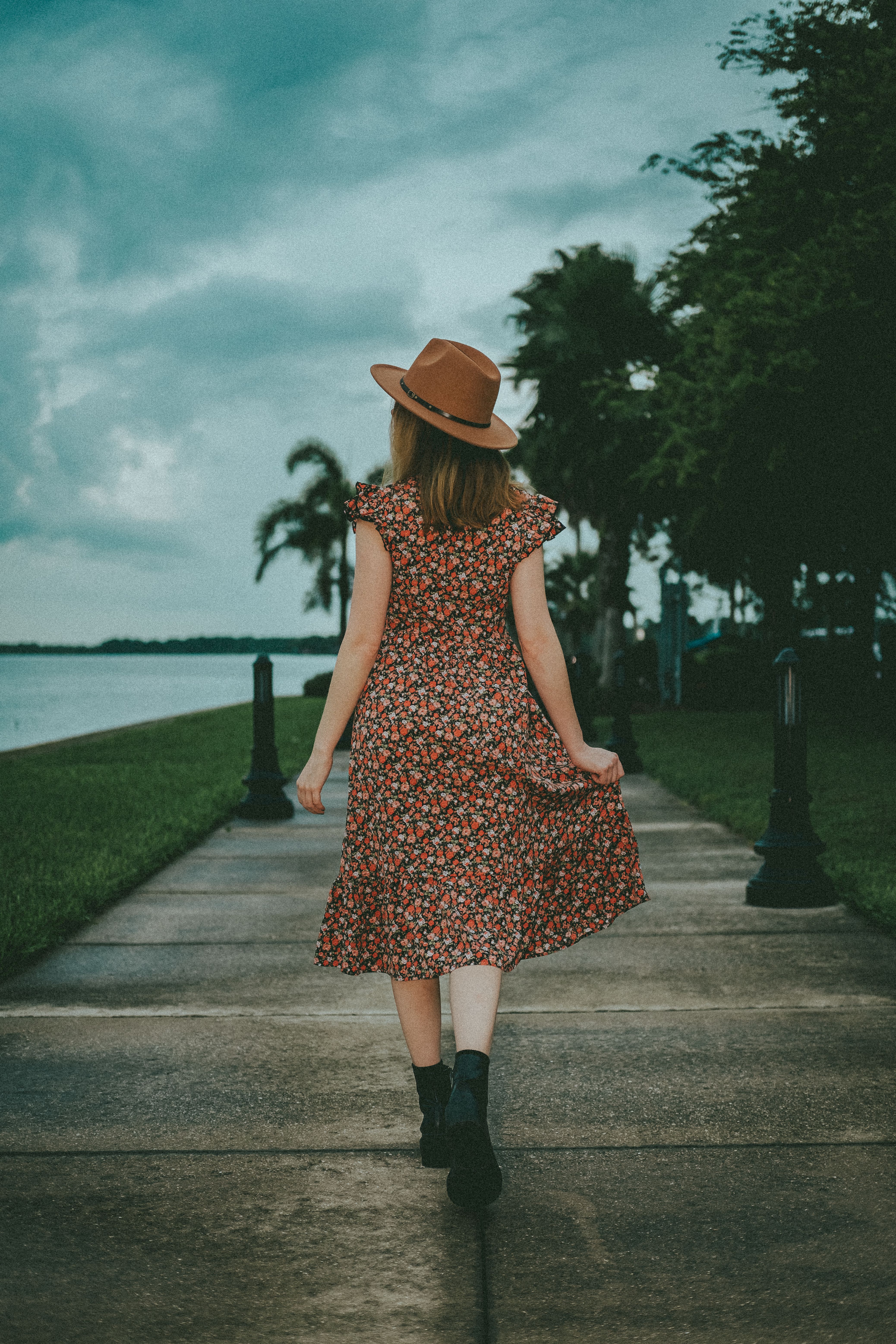 Woman in Summer Dress in the Park · Free Stock Photo