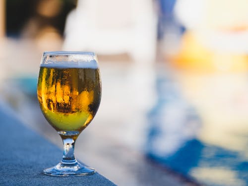 Close-Up Photography of a Cold Beer in a Glass

