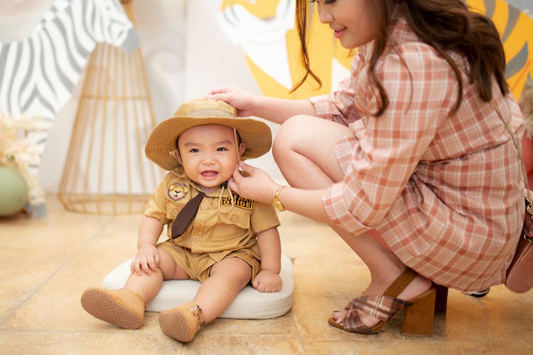 A Toddler In A Safari Guide Costume