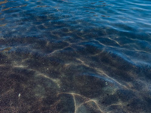 A Close-Up Shot of the Surface of the Ocean