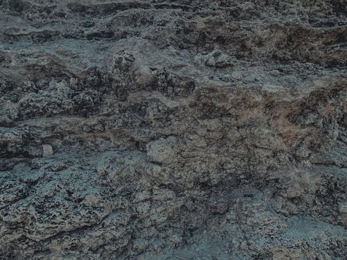 A Textured Gray Rock Wall