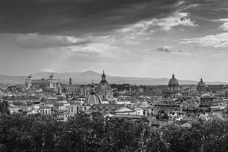 An Aerial Shot Of Rome