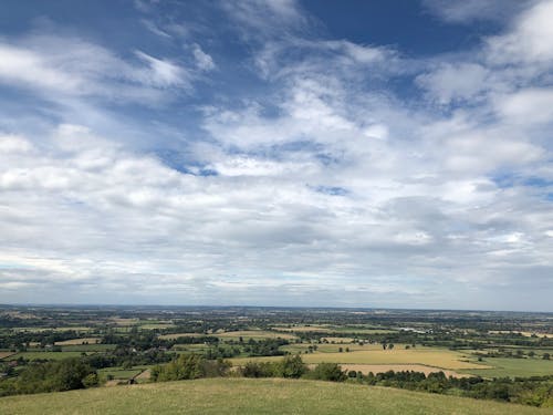 Agricultural Lands Under the Cloudy Sky