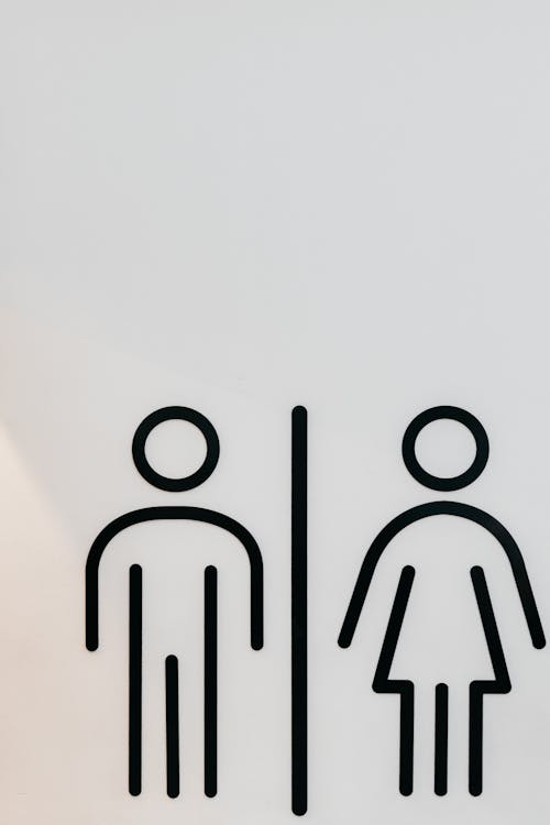 Unisex Restroom Toilet Sign