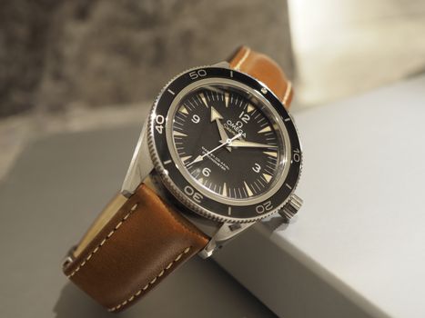 A Wristwatch With a Leather Strap 