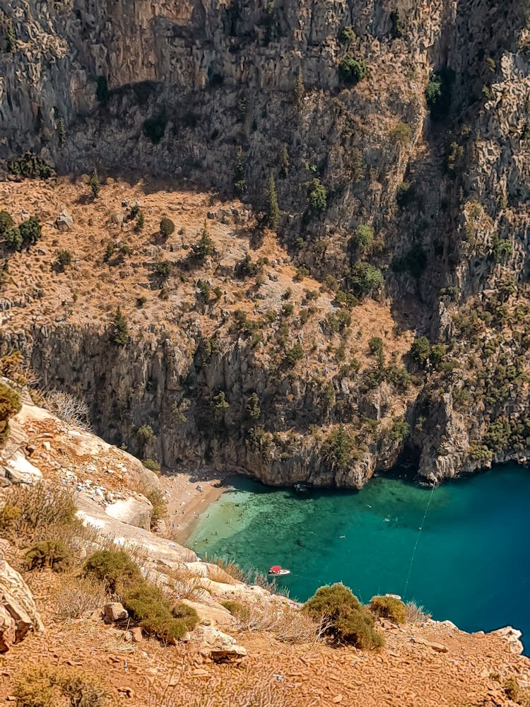 Lake In Mountains Landscape