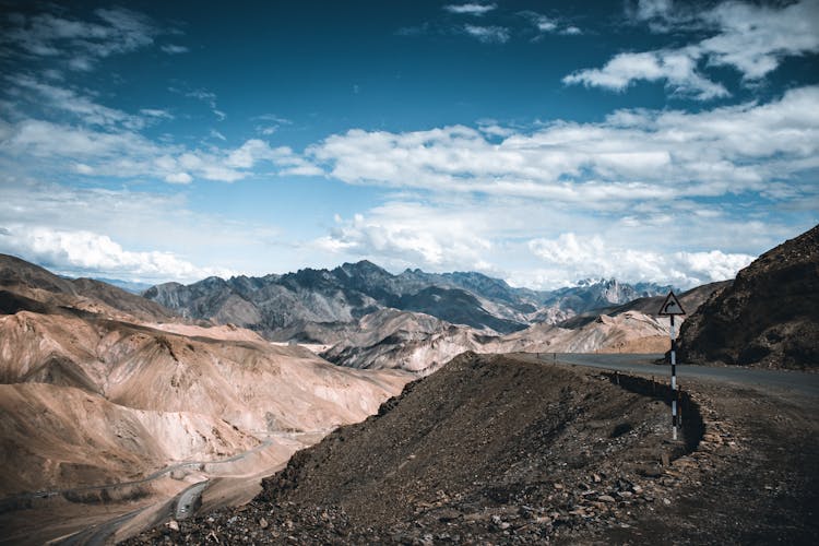 Road, Sky And Mountains Landscape