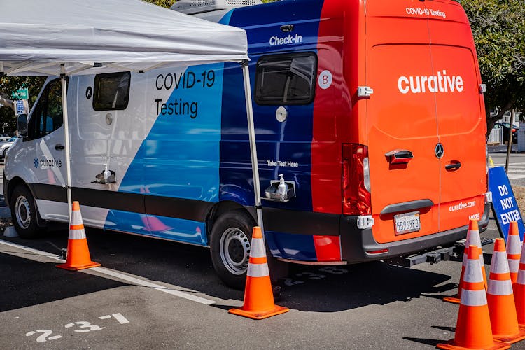 A Parked Mobile Clinic For Covid-19