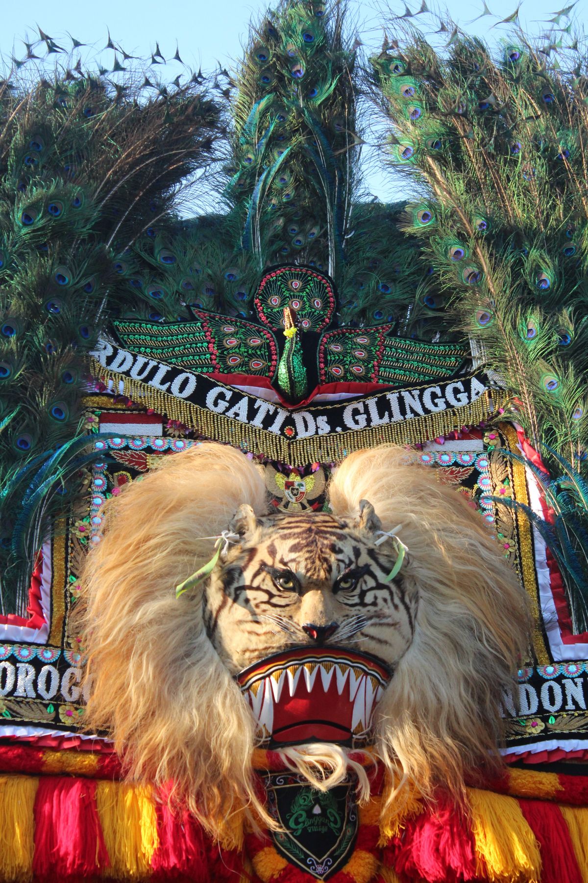 Traditional Chinese festival decorations in red and gold