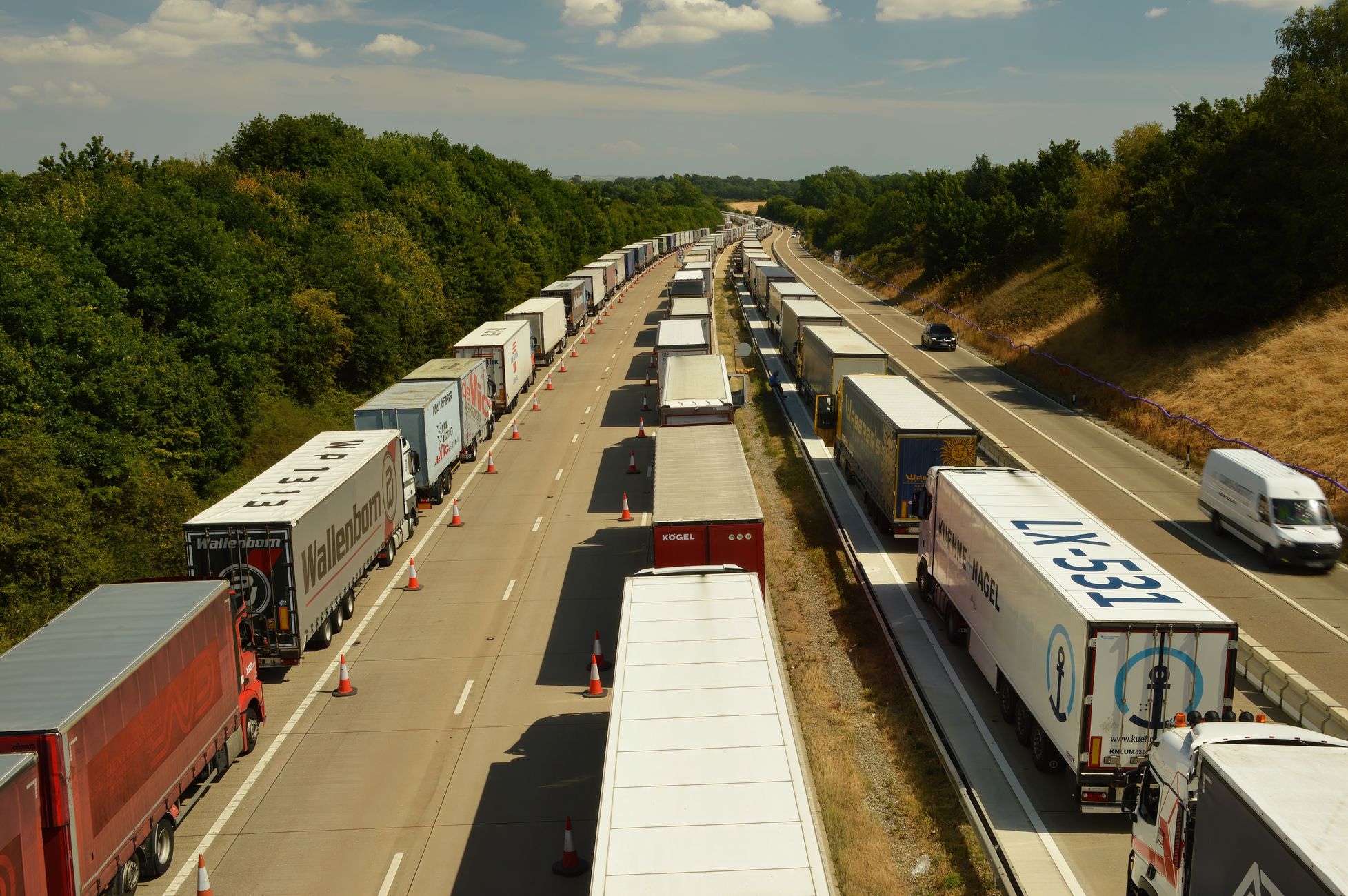 Megafile op A12 door concert Snelle