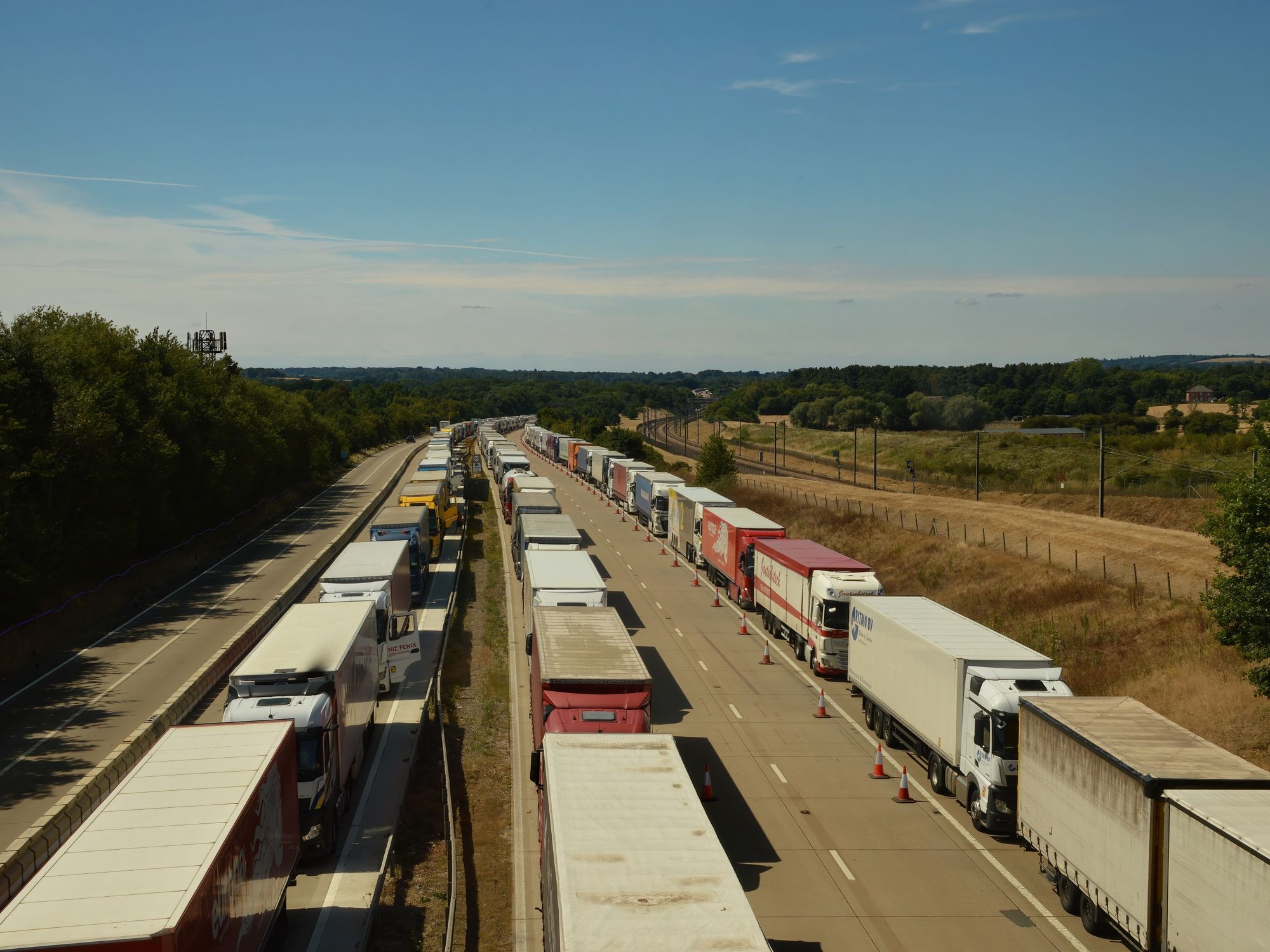 Removals from Cardiff to Newport — removal lorry travelling the motorway on a long-distance move