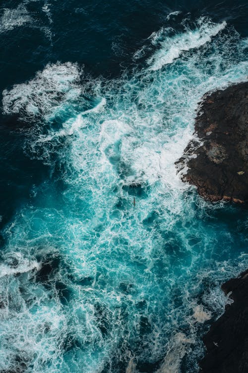 Sea Waves on Seashore