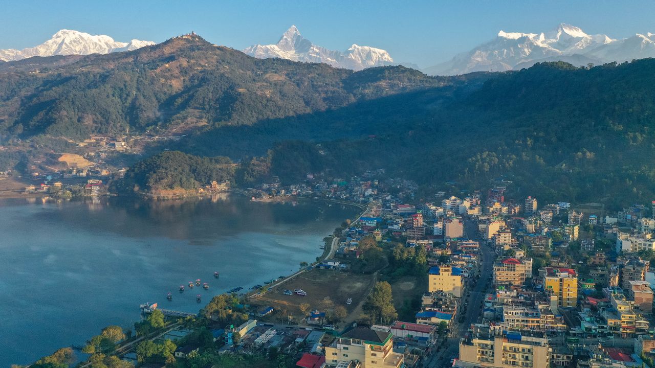 Pokhara, Nepal skyline