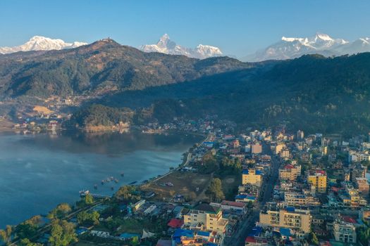Pokhara lakeside and paragliding — Nepal
