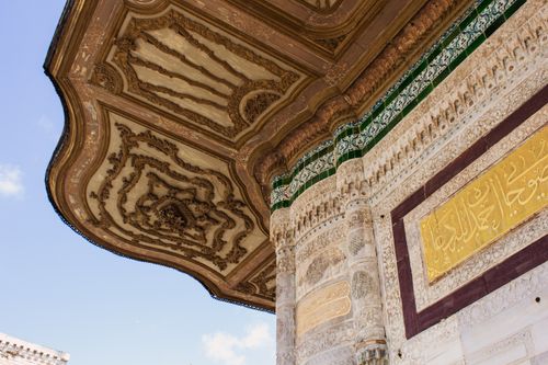 Free Detailed view of the ornate Fountain of Ahmed III showcasing rich Islamic motifs and historical design. Stock Photo
