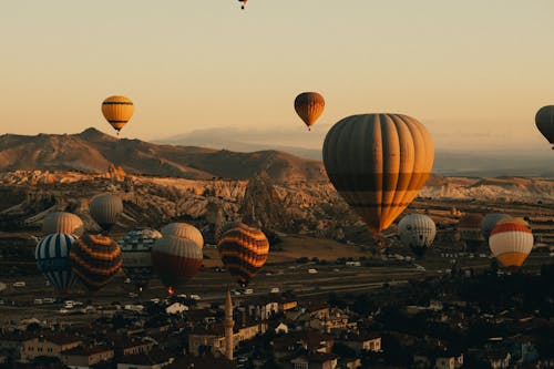 Hot Air Balloons Flying in the Sky