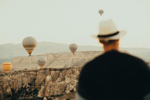 Základová fotografie zdarma na téma doprava, horkovzdušný balón, hory