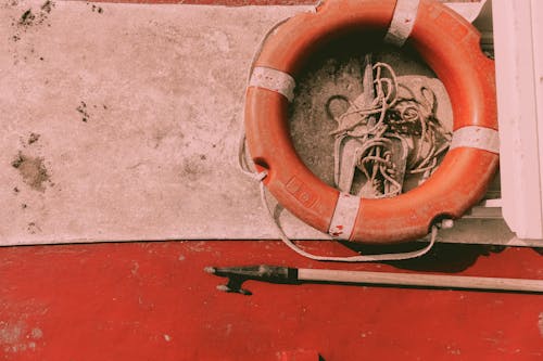 Photograph of a Rope in a Lifesaver