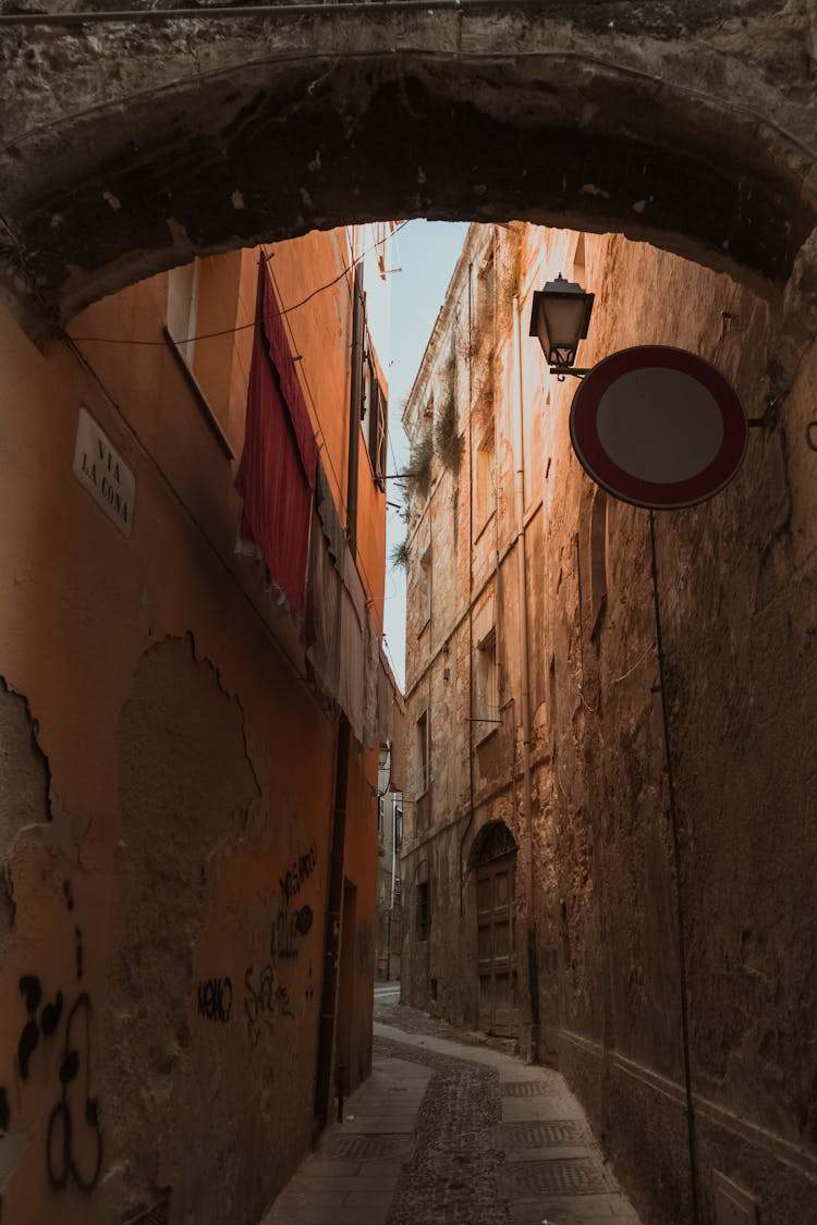 Narrow Alley In Town