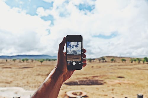 Hand Taking Picture with Cellphone