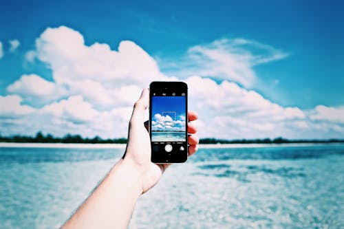 iPhone, 夏天, 手 的 免費圖庫相片