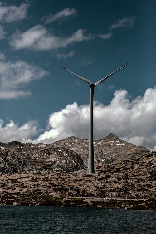 Photos gratuites de ciel bleu, énergie propre, éolienne