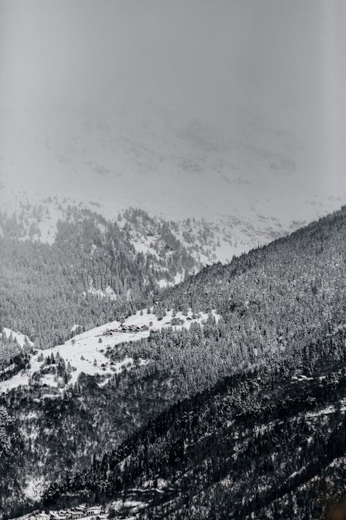 Clouds over Hills in Winter