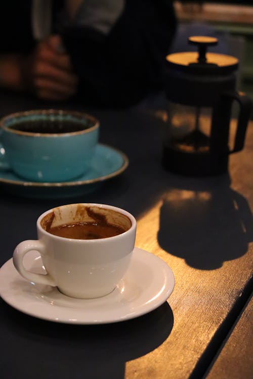 คลังภาพถ่ายฟรี ของ กาแฟในถ้วย, คาเฟอีน, จานรอง