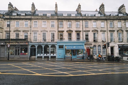 Shops in Old Town in UK