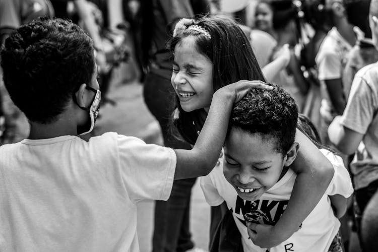 A Children Playing Together 