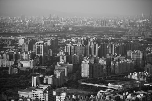 Aerial View of City Buildings