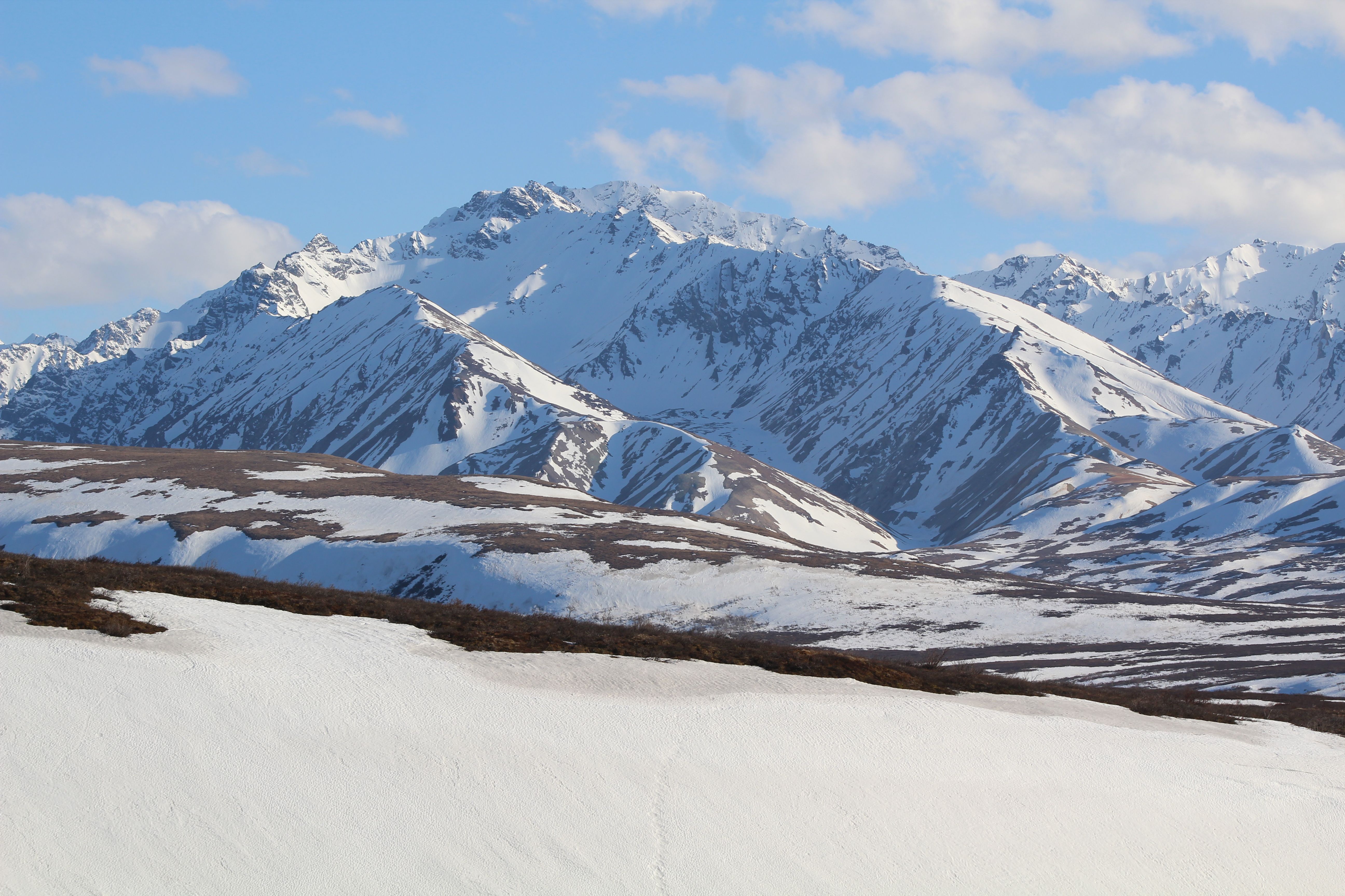 A Snow Covered Mountain Under the Blue Sky · Free Stock Photo