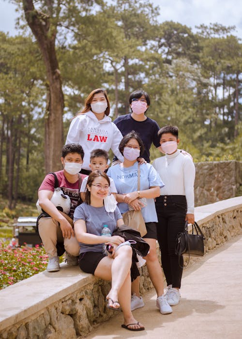 A Family Smiling at the Camera