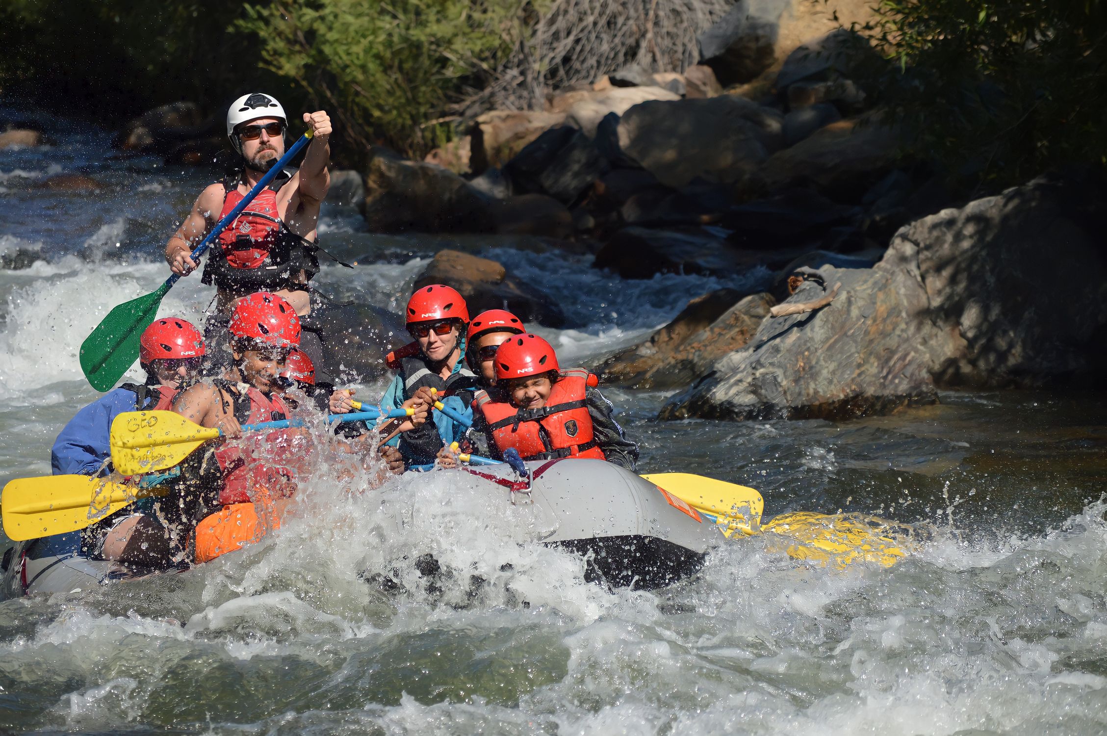 Guy On Inflatable Raft People Riding on Inflatable Raft · Free Stock Photo