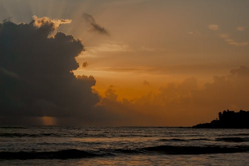 Dramatic Sky at Sunset over Sea