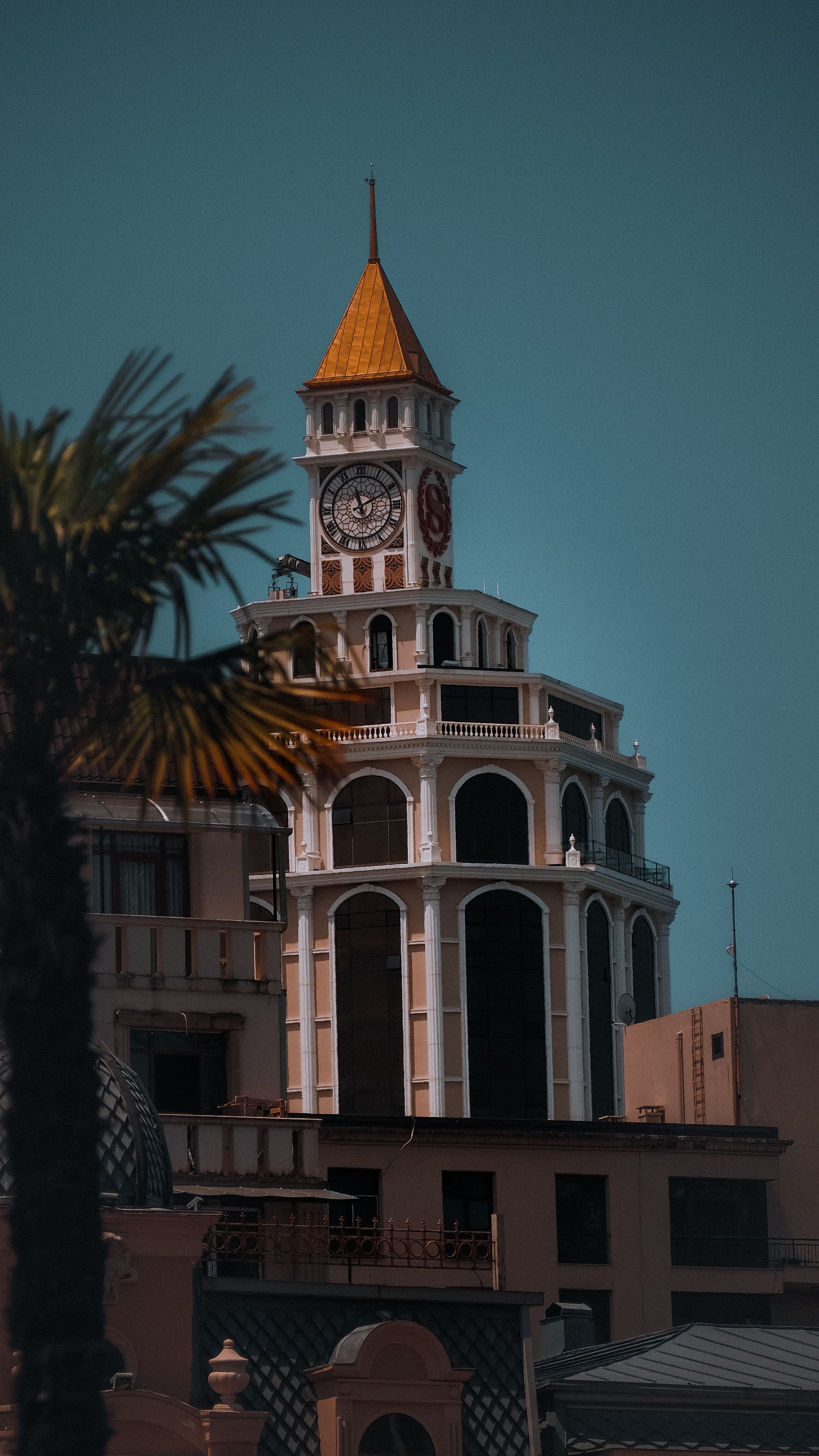 Clock Tower Under Blue Sky · Free Stock Photo