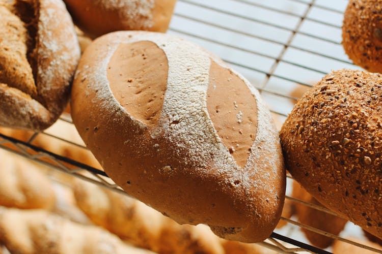 Close Up Shot Of A Rye Bread