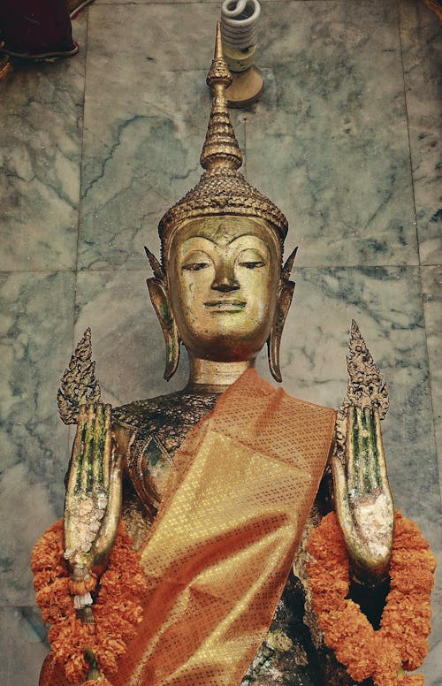 Close-up of a Buddha Statue · Free Stock Photo