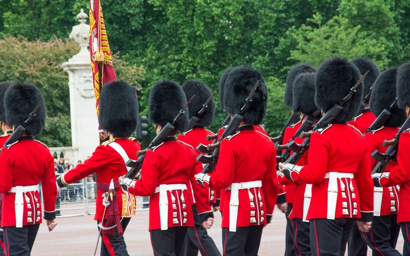 Buckingham Palace London England royal guards ceremony