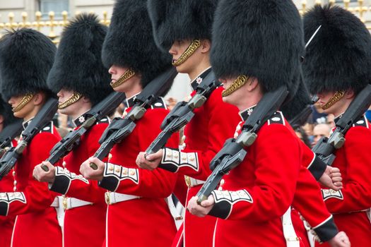 Royal Guard with Weapon in Line