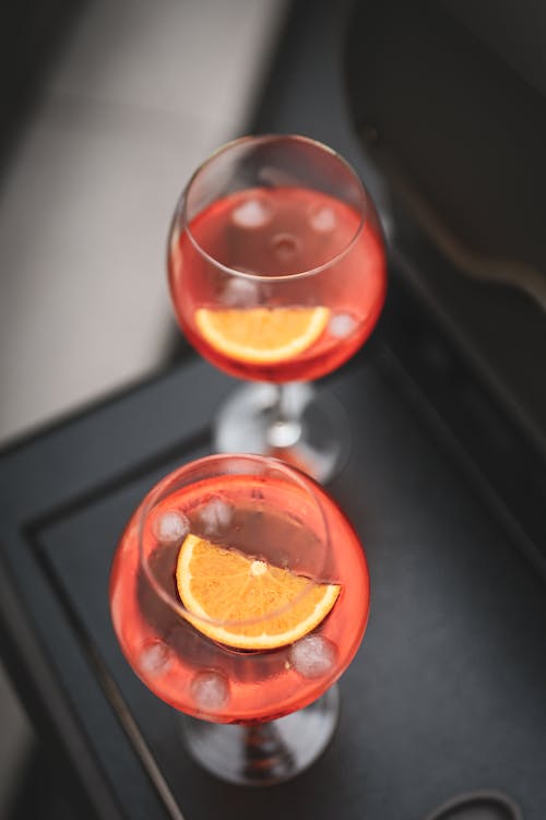 Orange Slices on Cocktails