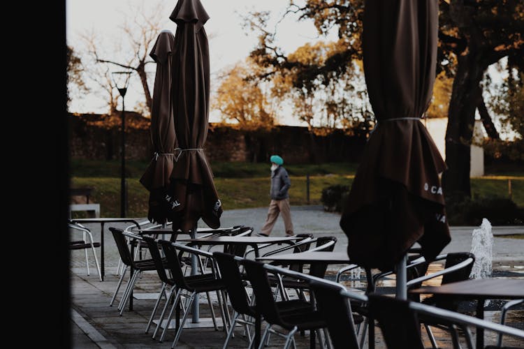 Empty Tables With Chairs