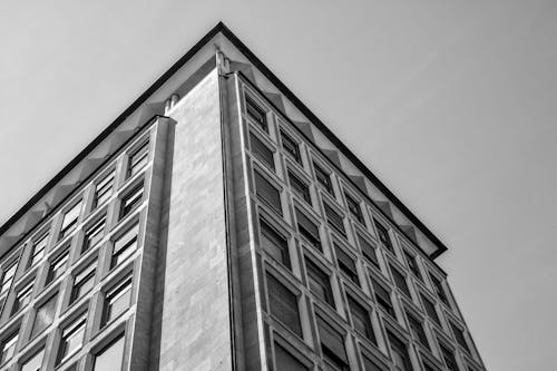Безкоштовне стокове фото на тему «Windows, Будівля, відтінки сірого»