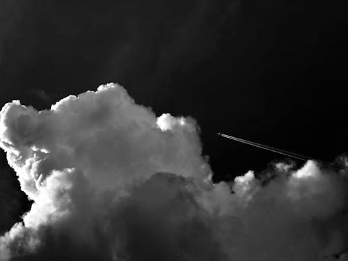 Grayscale Photo Of Clouds