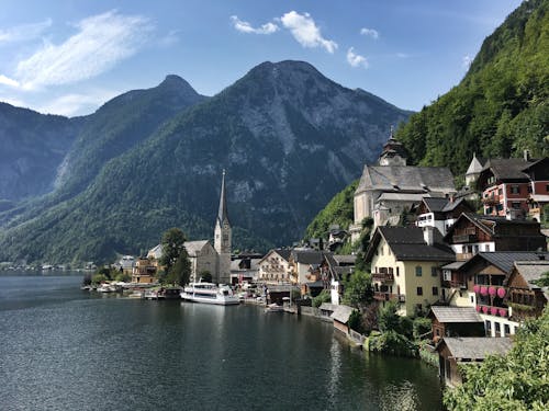 Immagine gratuita di edifici, lago, lungomare