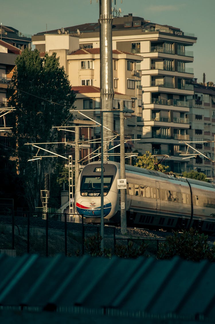 A Train O The Rail Tracks