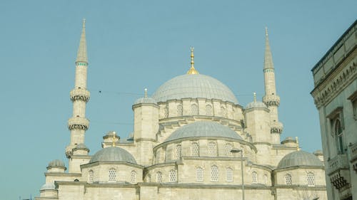 Domes and Minarets of the Blue Mosque in Istanbul Turkey