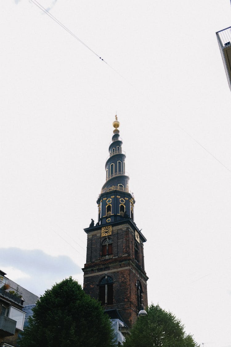 Spiral Design Of The Church  Of Our Savior In Copenhagen Denmark